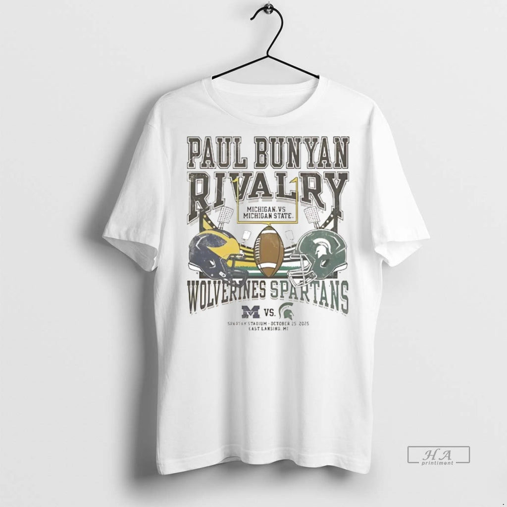 Official Michigan State Spartans Vs Michigan Wolverines Paul Bunyan Rivalry 2025 Shirt