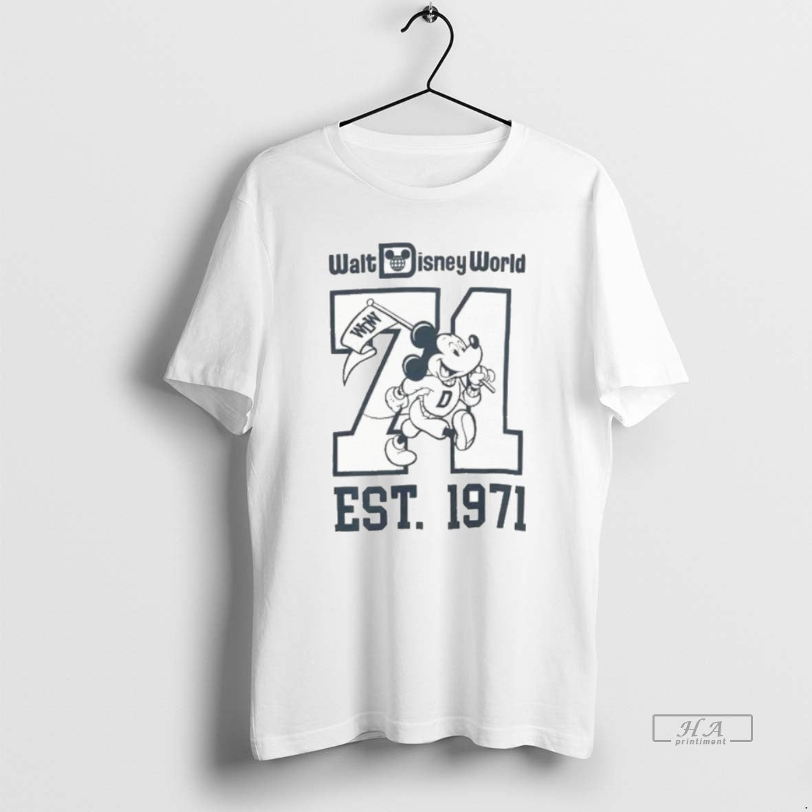Official Mickey Mouse Walt Disney World Est 1971 Collegiate