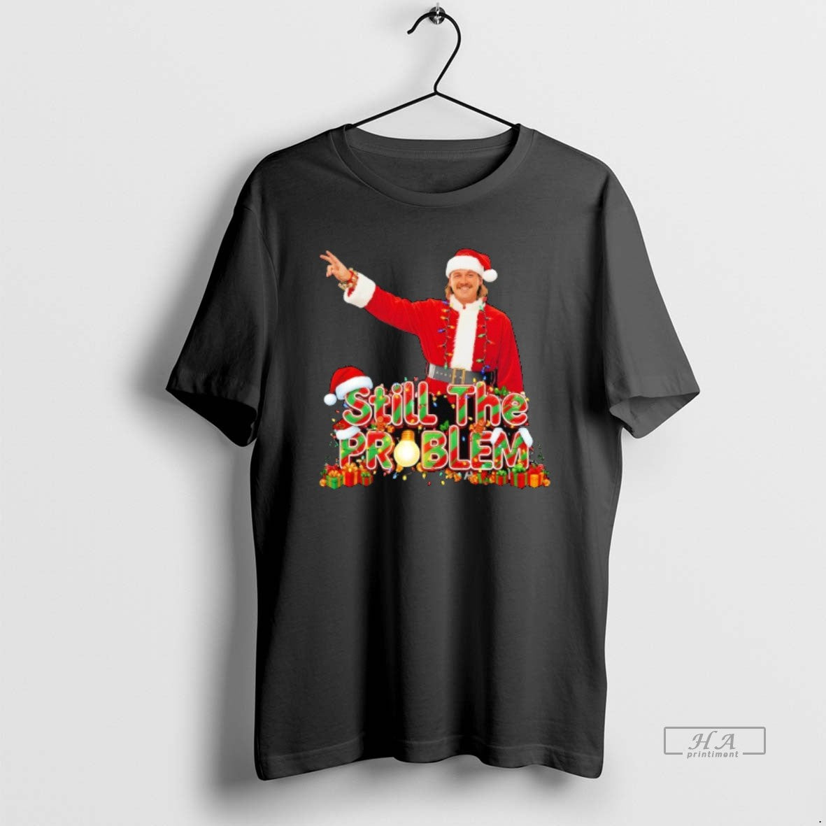 Official Morgan Wallen Wearing Santa Suit Still The Problem Merry Christmas