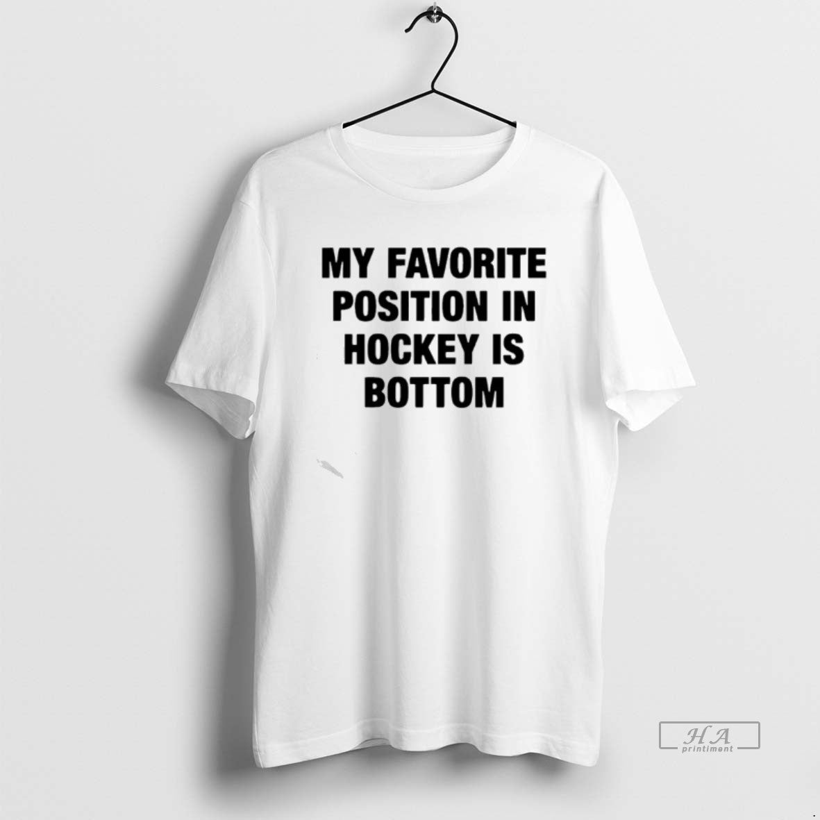 Official My Favorite Position In Hockey Is Bottom Text