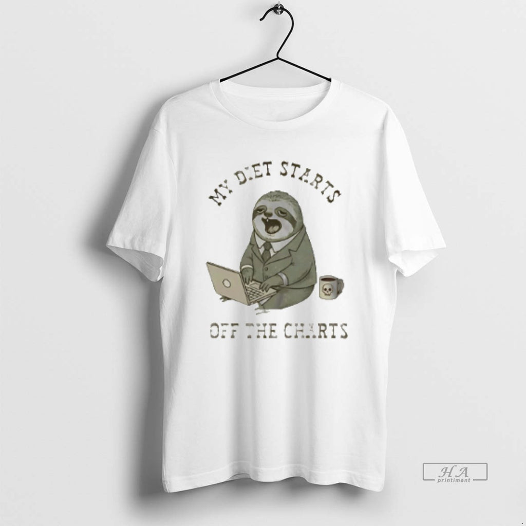 Official My Diet Starts Off The Charts Sloth