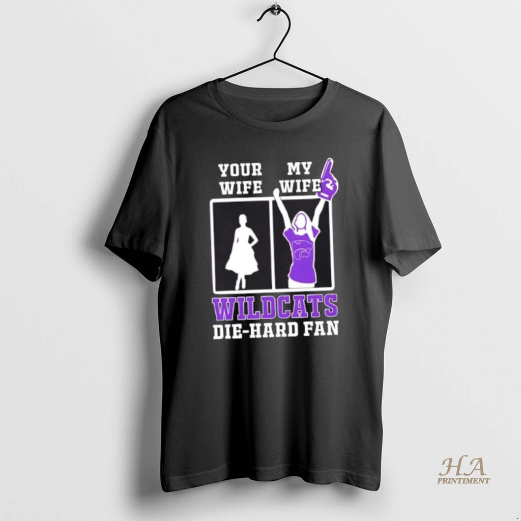Official My Wife Kansas State Wildcats Football Die Hard Fan