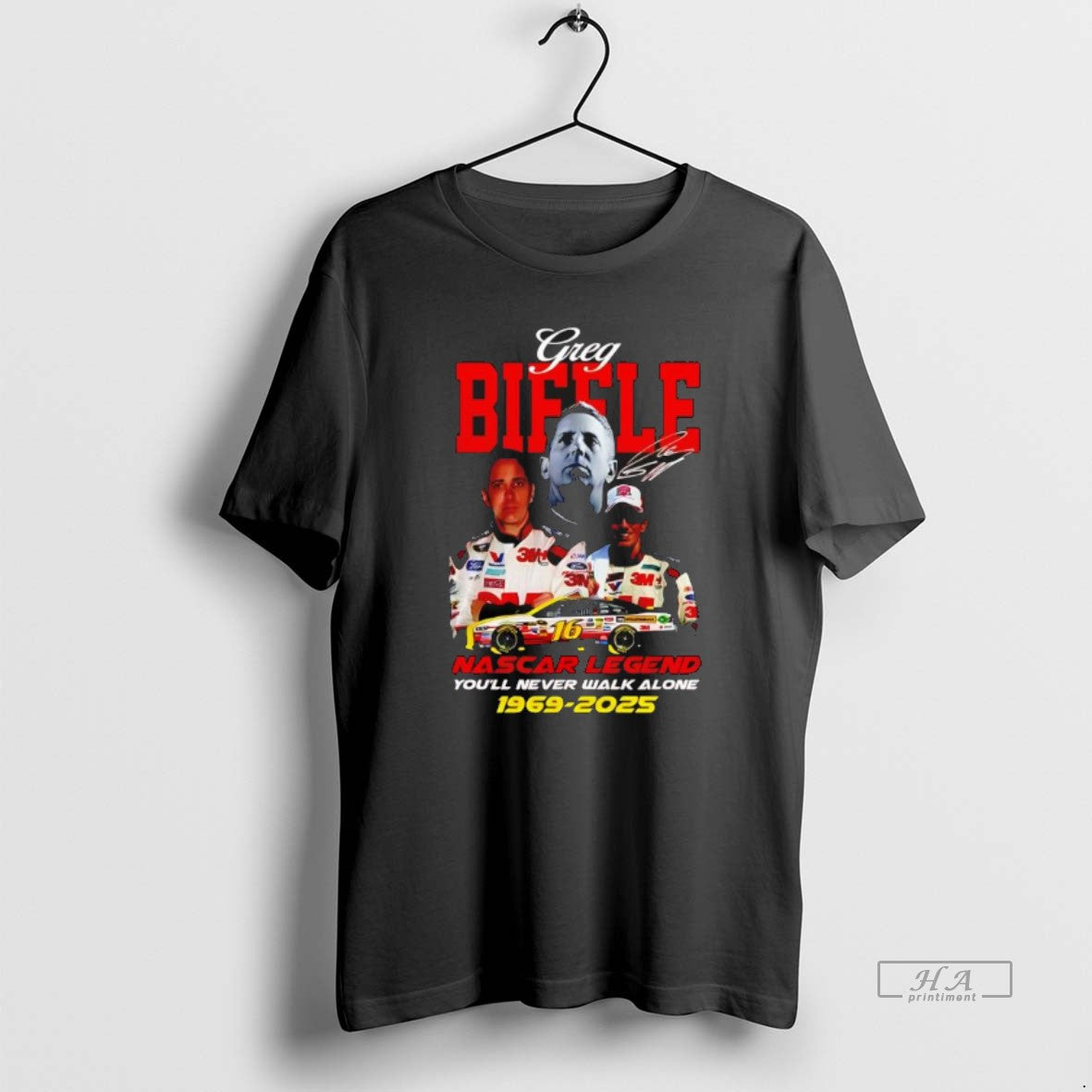 Official Nascar Legend Greg Biffle Youll Never Walk Alone 1969 2025 Signature