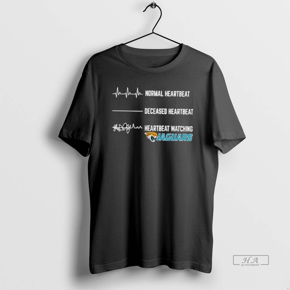 Official Nfl Normal Heartbeat Deceased Heartbeat Heartbeat Watching Jacksonville Jaguars