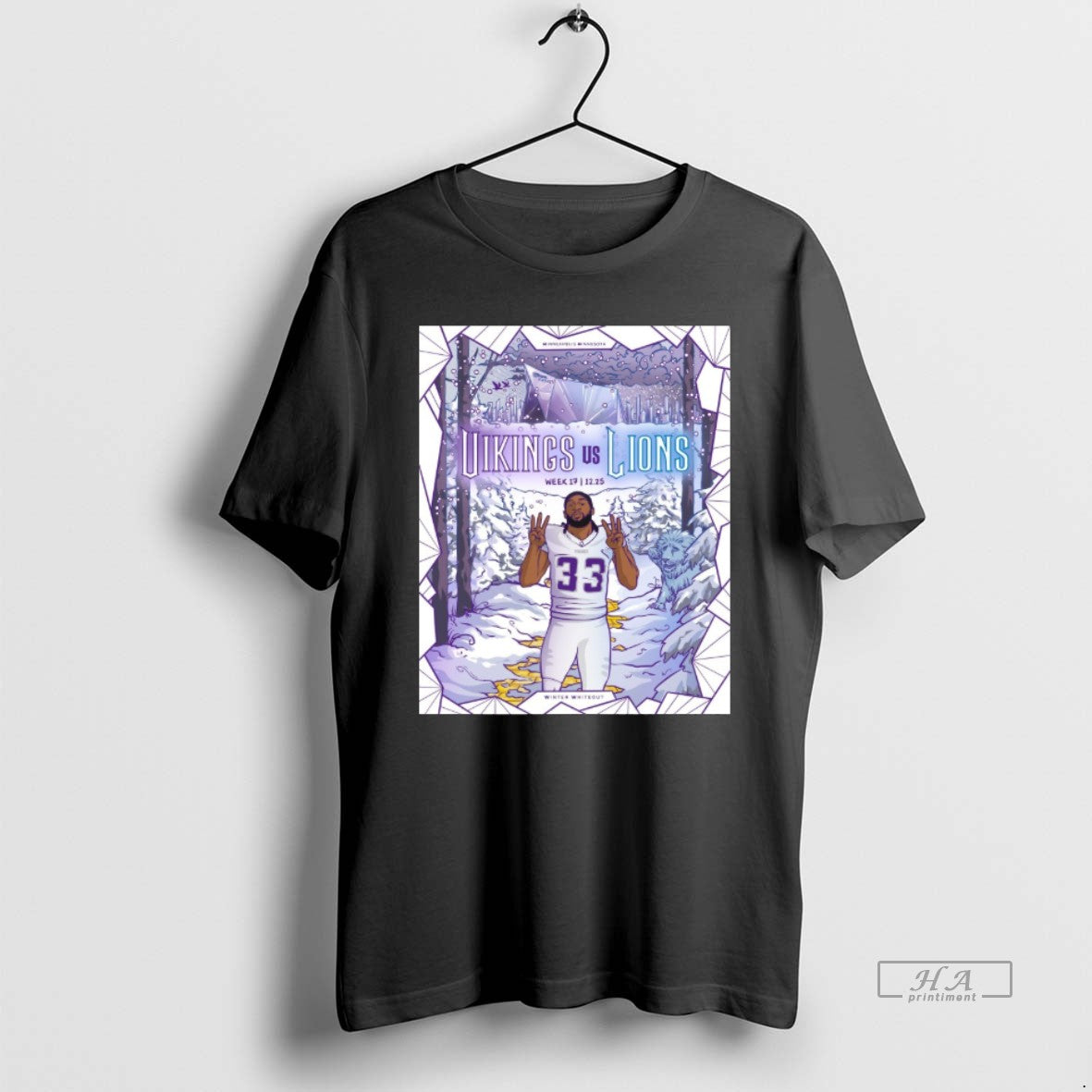 Official Nfl Week 17 Winter Whiteout Minnesota Vikings Vs Detroit Lions S
