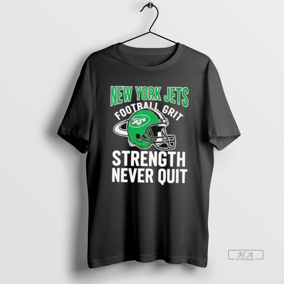 Official New York Jets Football Grit Strength Never Quit