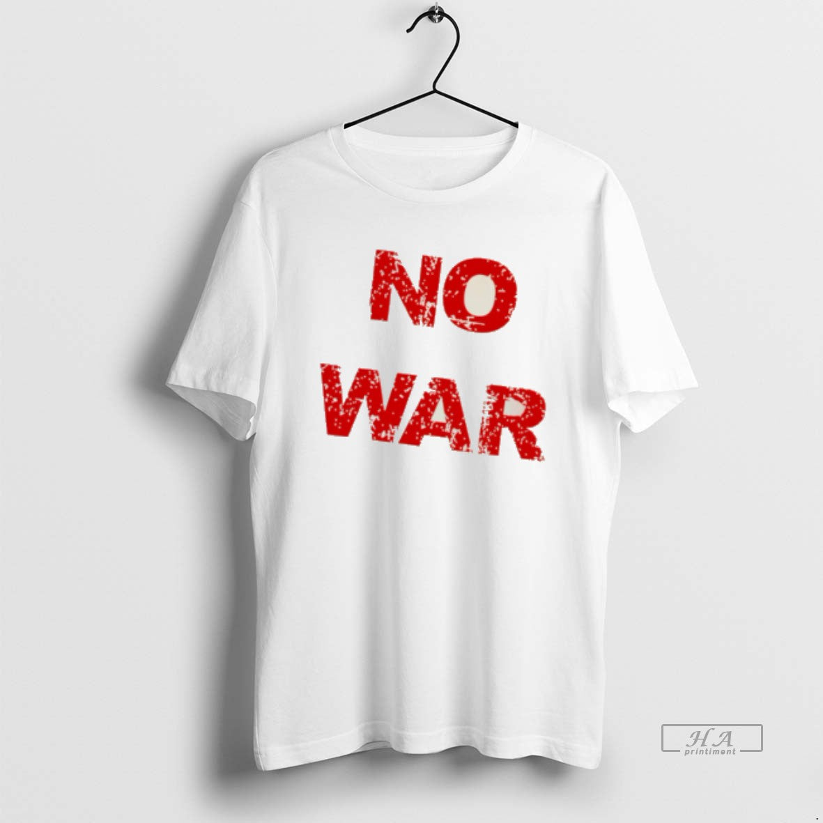 Official No War With Iran Text Tee
