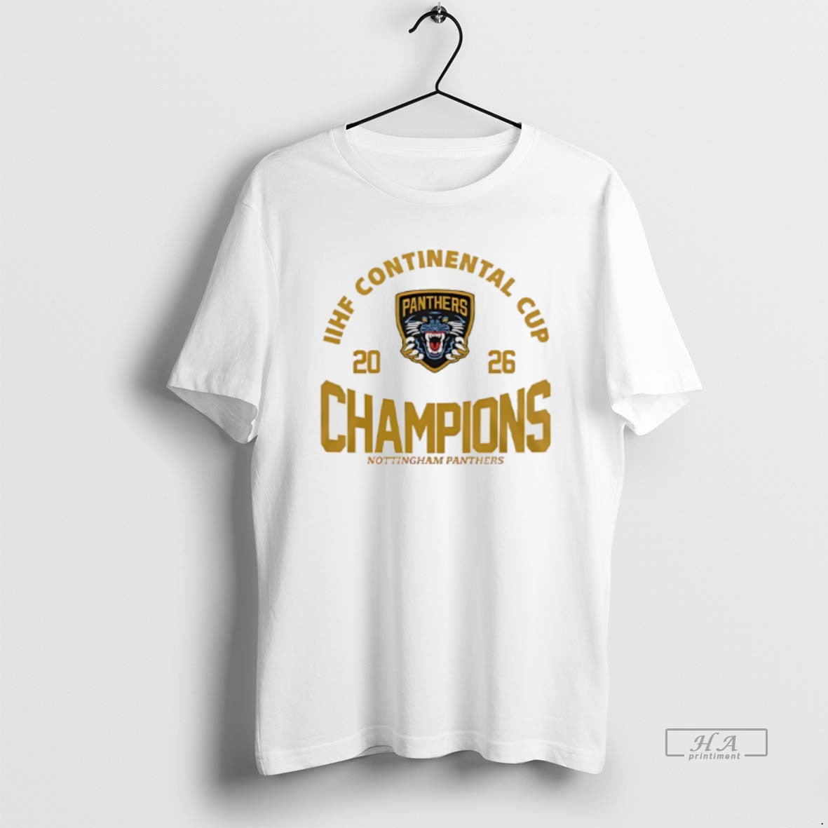 Official Nottingham Panthers Iihf Continental Cup Champions 2026 Logo