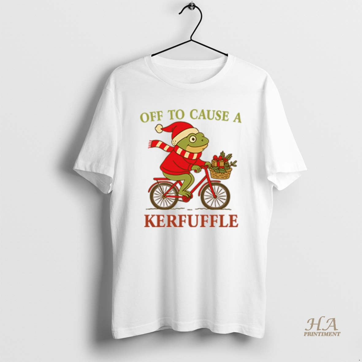 Official Off To Cause A Kerfuffle Frog Christmas