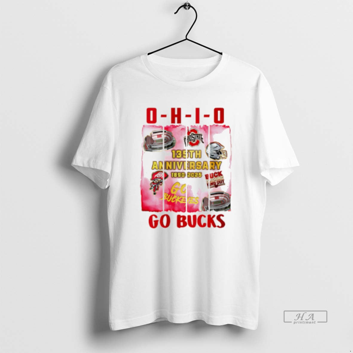 Official Ohio State Buckeyes 135th Anniversary 1890 2025 Go Bucks