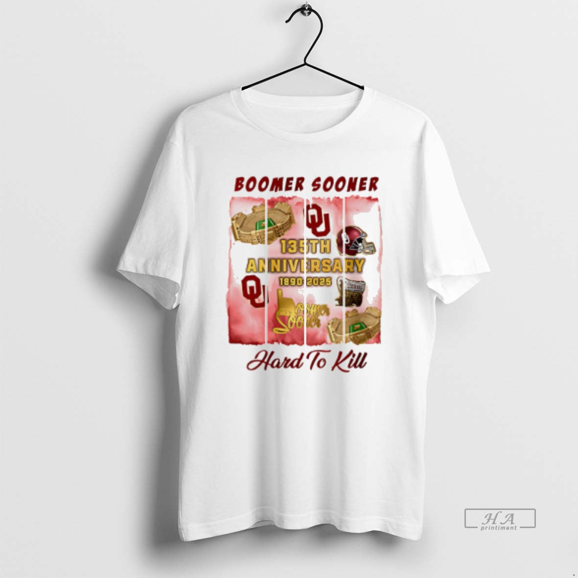 Official Oklahoma Sooners 135th Anniversary 1890 2025 Boomer Sooner Hard To Kill