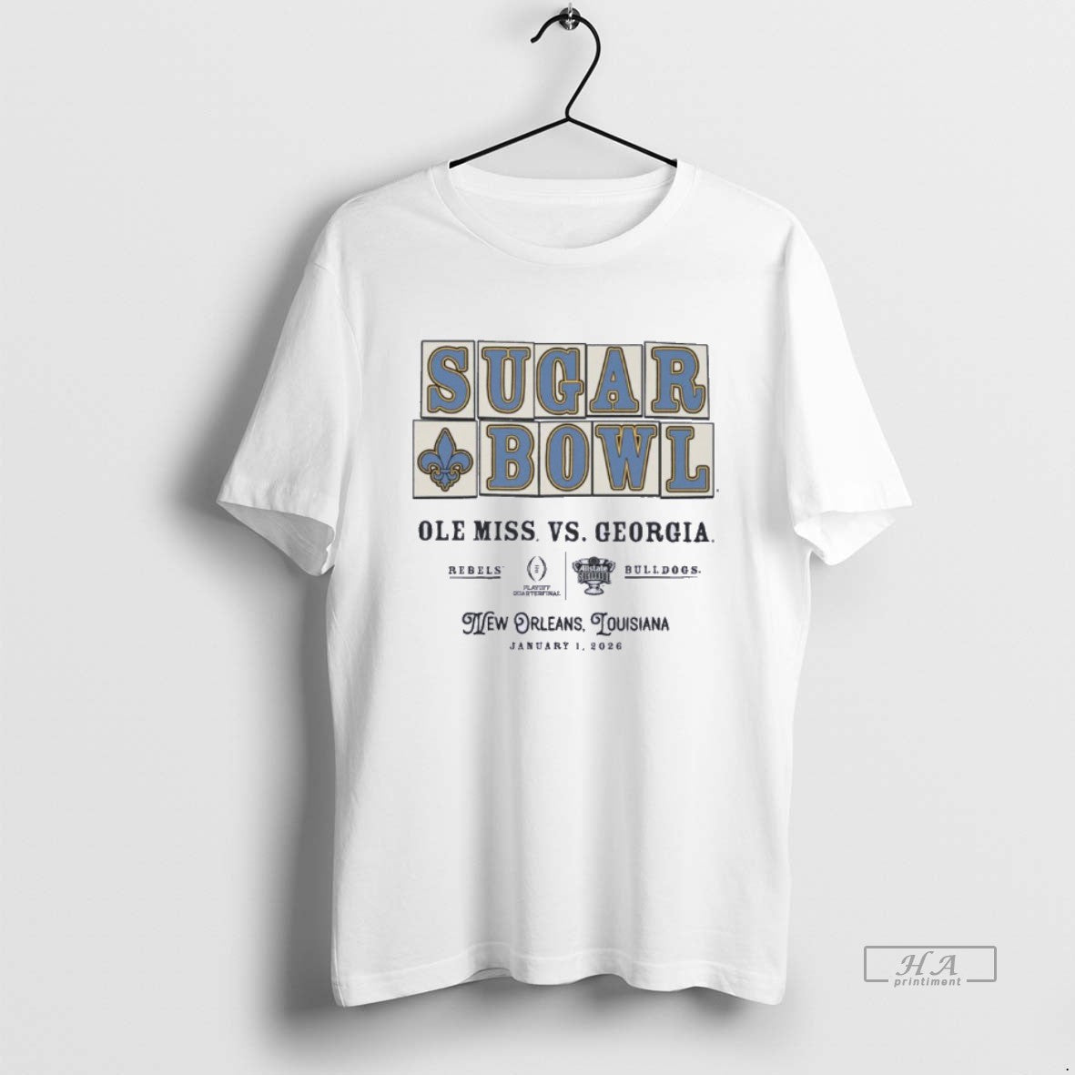 Official Ole Miss Vs Georgia 2026 Allstate Sugar Bowl Street Tiles Adult