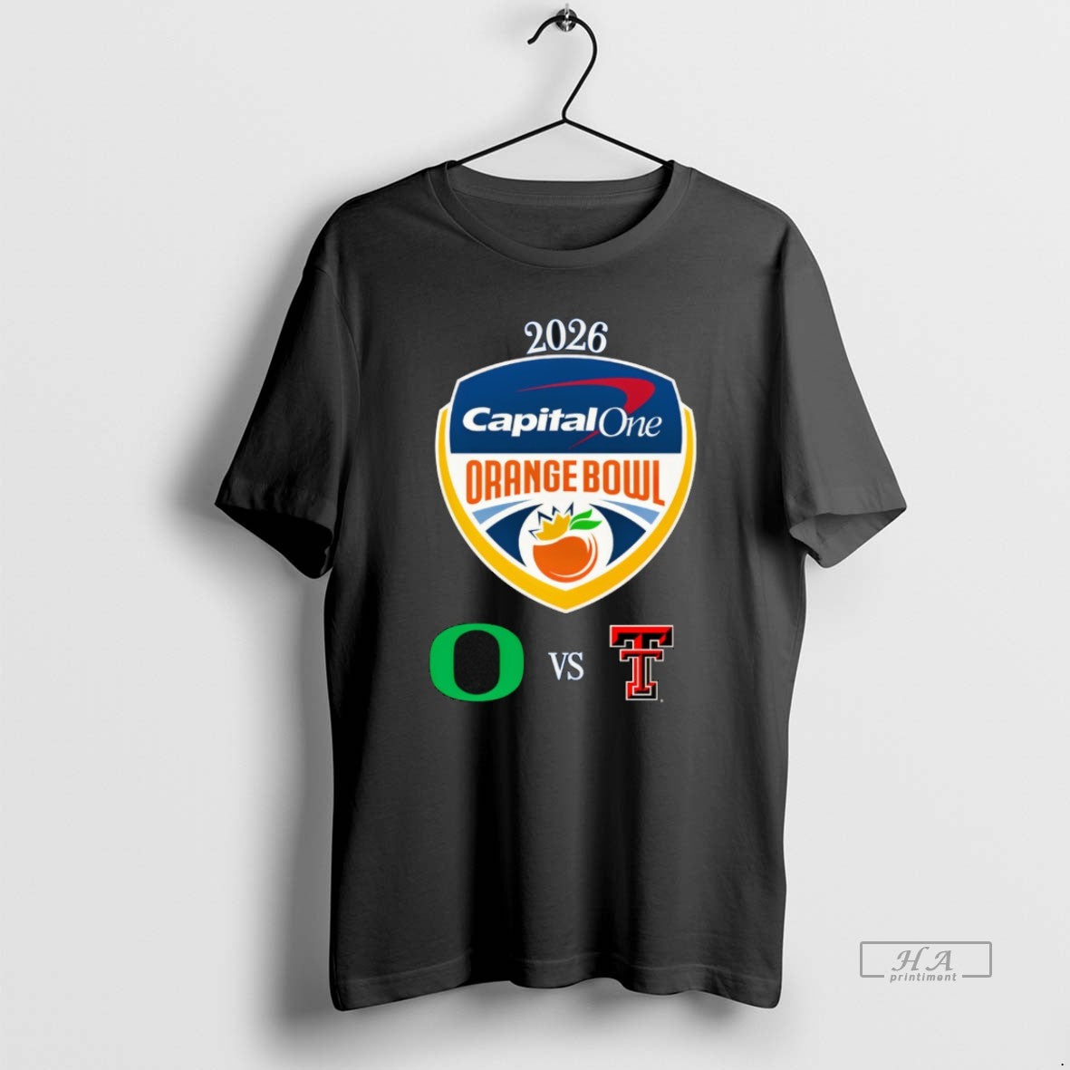 Official Oregon Ducks Vs Texas Tech Red Raiders 2026 Capital One Orange Bowl