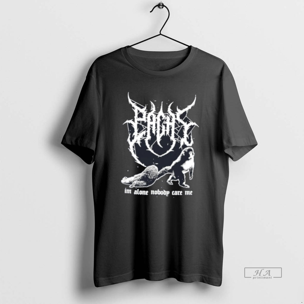 Official Pachi Im Alone Nobody Care Me Monkey Tee