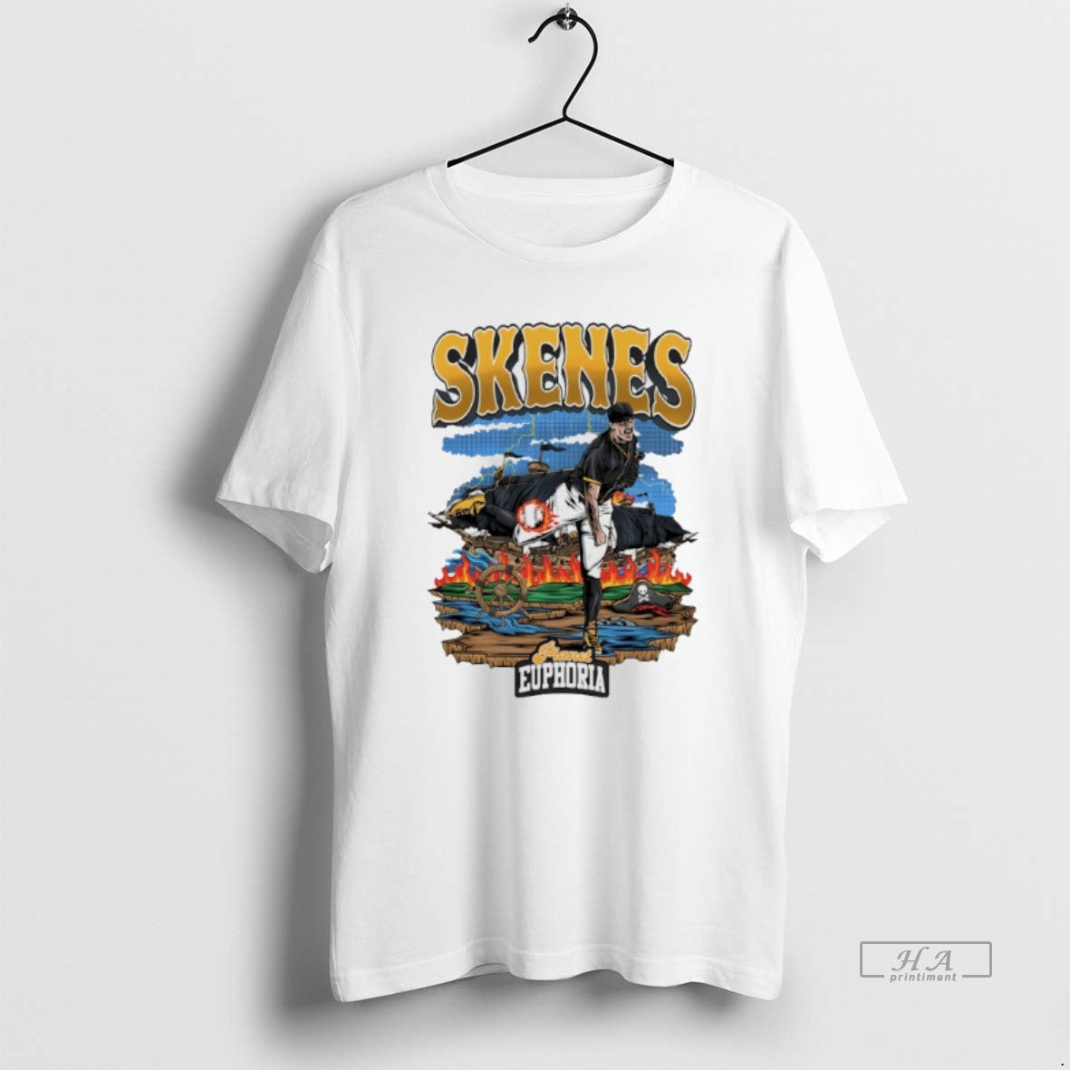 Official Paul Skenes Pittsburgh Pirates Baseball Player Graphic