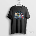 Official Peanuts Characters Back To The Future Time Travel Buddies Graphic
