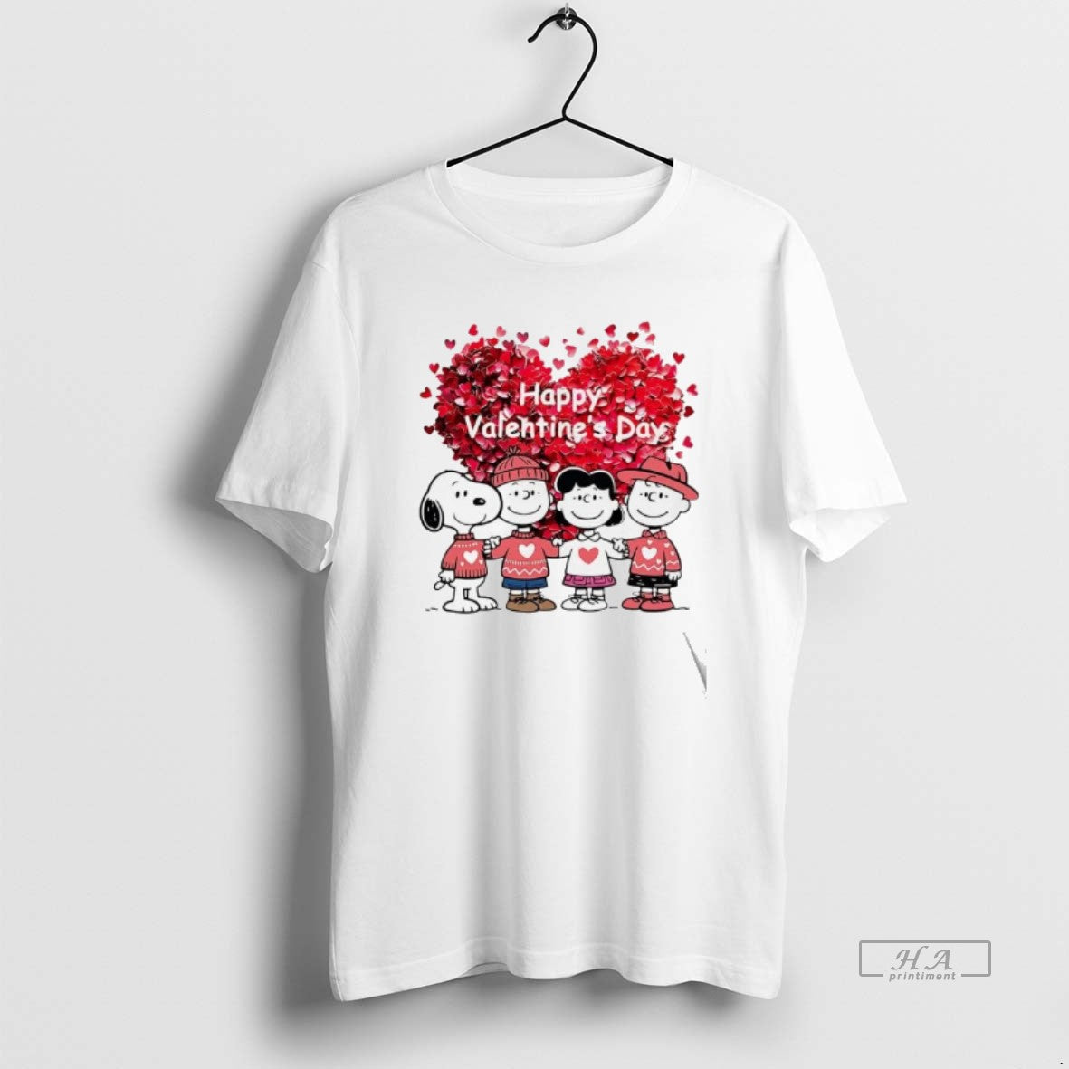 Official Peanuts Characters Happy Valentines Day Heart