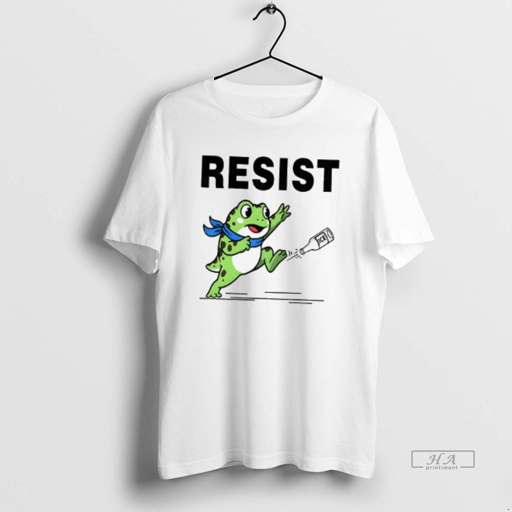 Official Portland Frog Resist Protest Anti Ice
