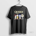 Official Queen Band Peanuts Characters Graphic