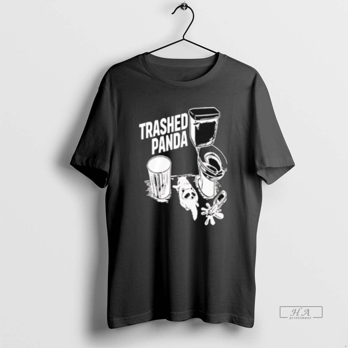 Official Racoon In Toilet Trashed Panda Drunk