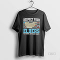 Official Respect Your Elders Old School Keyboard Gamer Gift