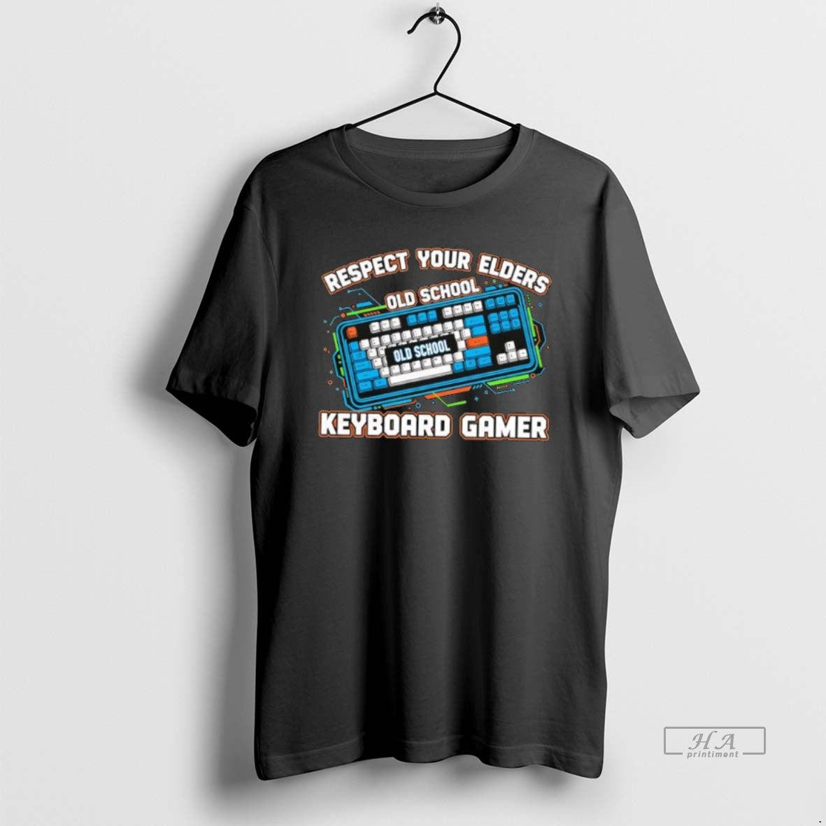 Official Respect Your Elders Old School Keyboard Gamer