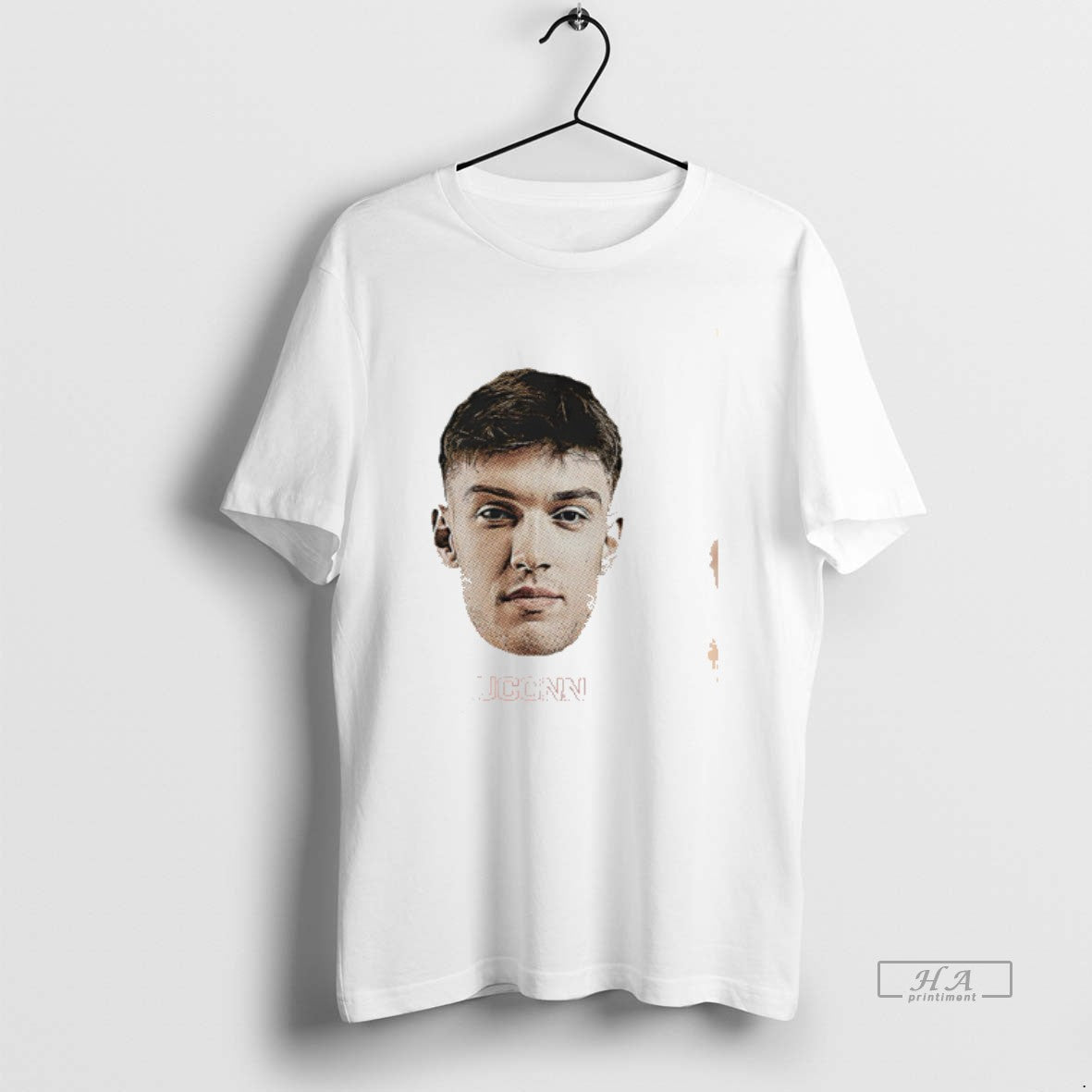 Official Rrezon Elezaj Uconn Huskies Big Head Tee