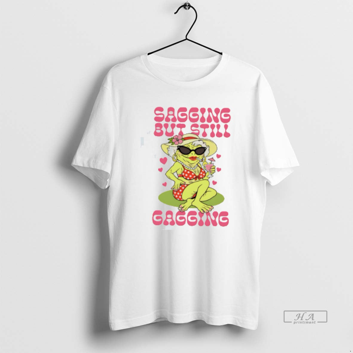 Official Sagging But Still Gagging Lady Frog Tee