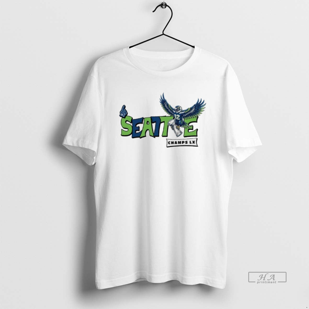Official Seattle Seahawks Football Champs Lx Logo
