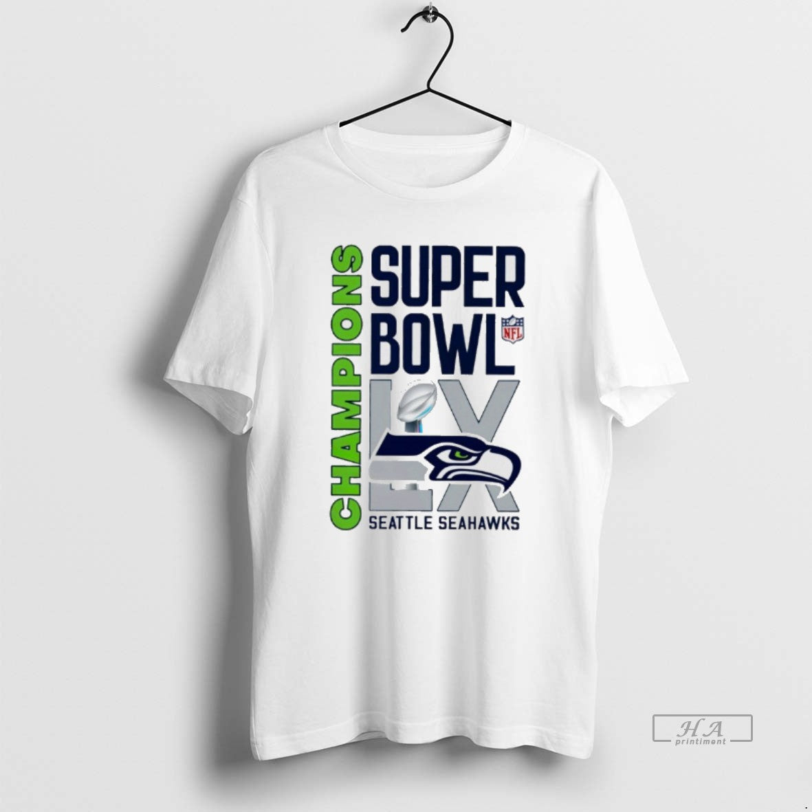 Official Seattle Seahawks Super Bowl Lx Champions 2026 Logo