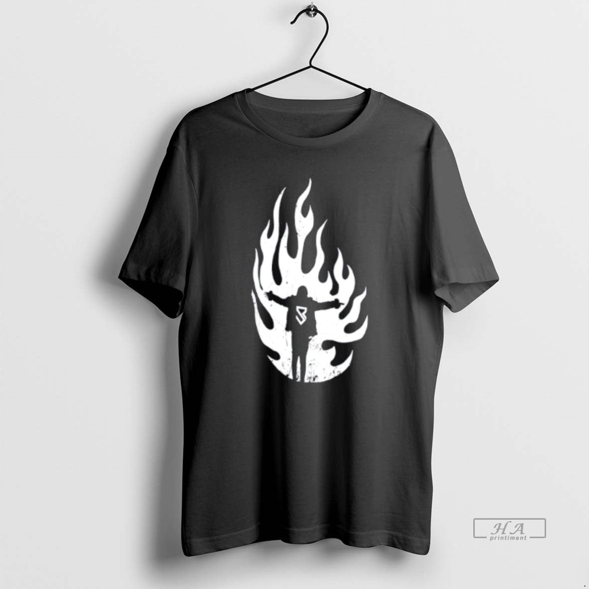 Official Seth Rollins Flames Fire Tee