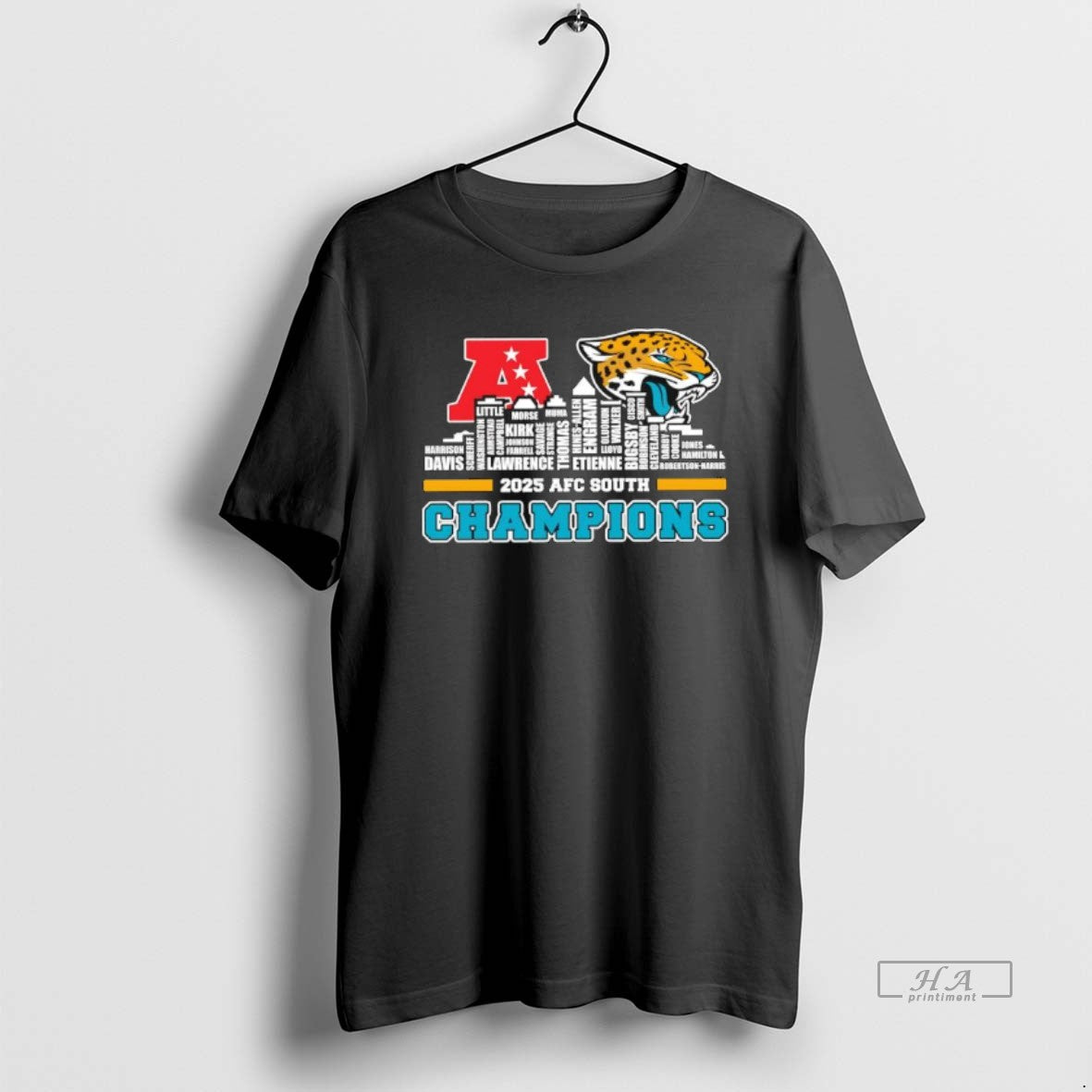 Official Skyline Of Jacksonville Jaguars 2025 Afc South Division Champions
