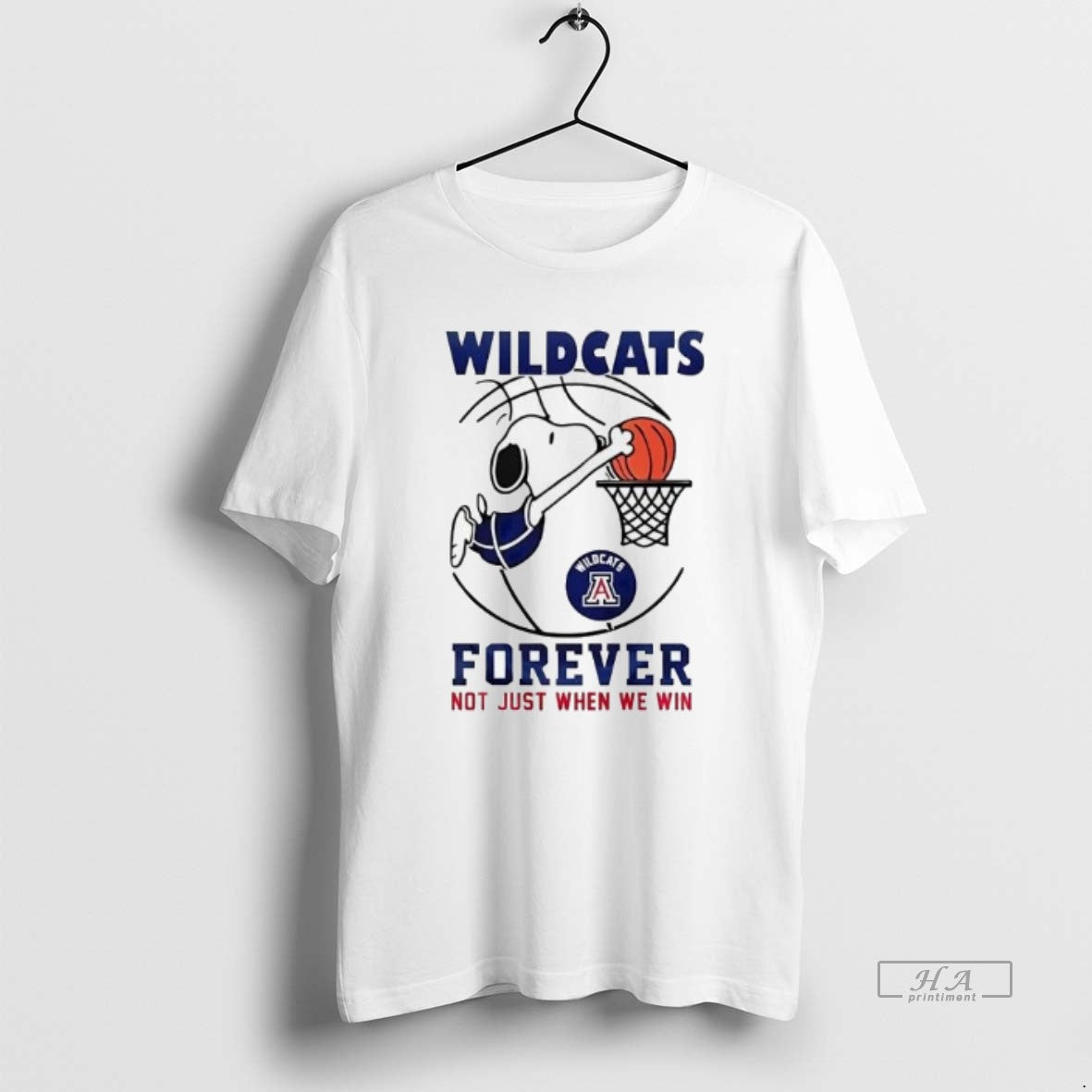 Official Snoopy Slam Dunk Arizona Wildcats Forever Not Just When We Win