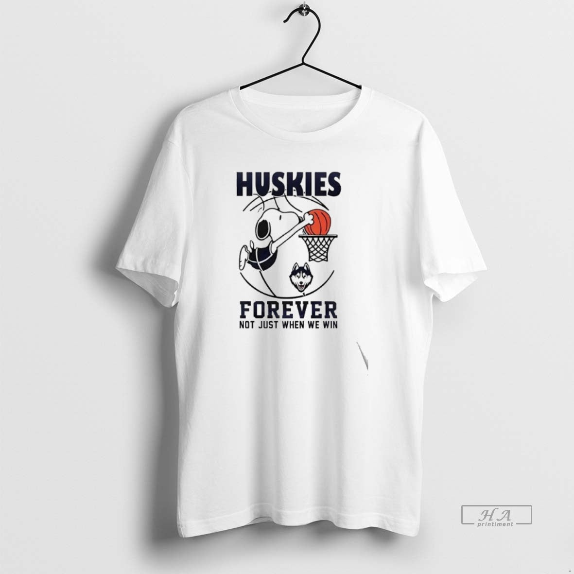Official Snoopy Slam Dunk Uconn Huskies Forever Not Just When We Win