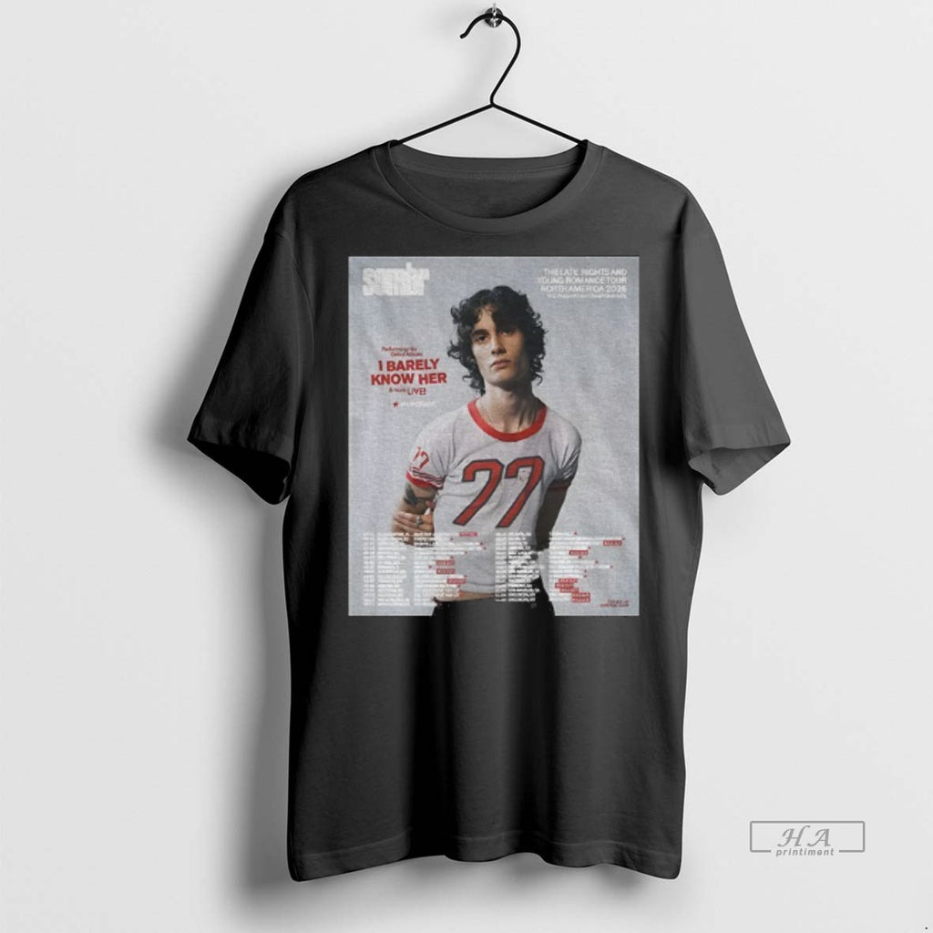 Official Sombr I Barely Know Her Tibetan Inspired Music Shirt