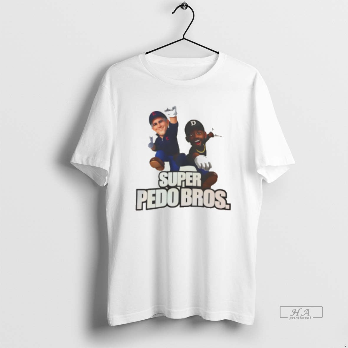 Official Super Pedo Bros Epstein Diddy Retro Satire 8 Bit Parody Tee