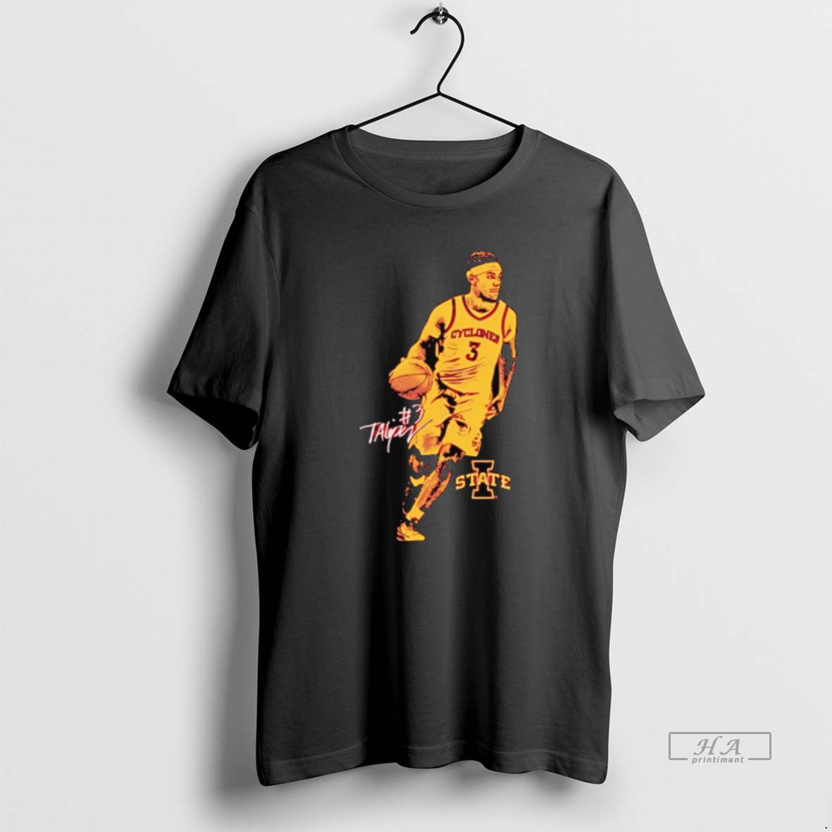 Official Tamin Lipsey 3 Iowa State Cyclones Basketball Siganture Graphic