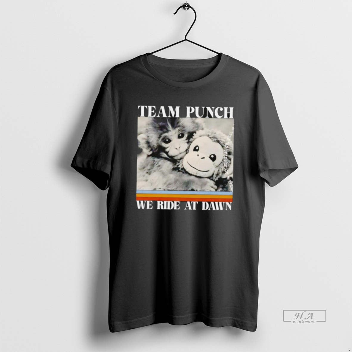 Official Team Punch We Ride At Dawn Monkey Hugging Plush