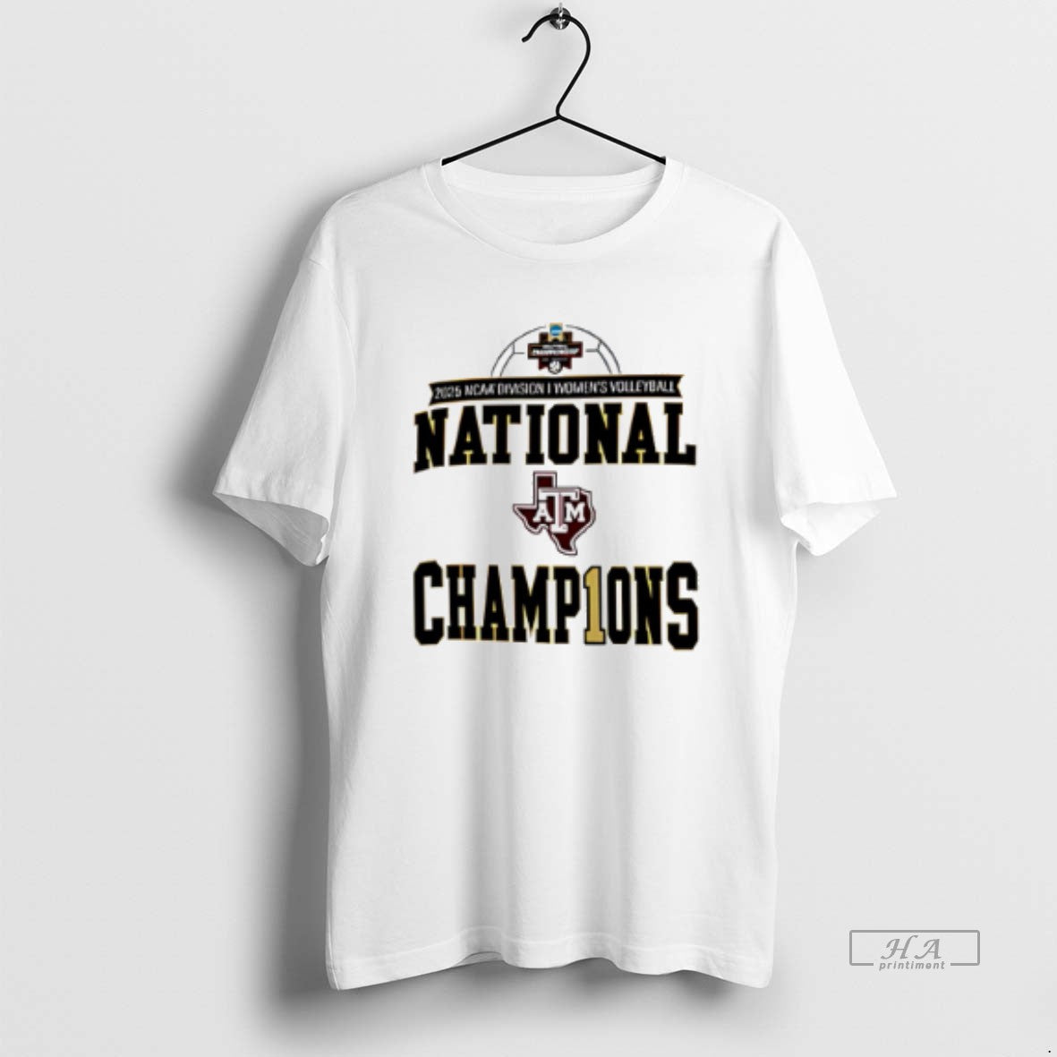 Official Texas Am Aggies Volleyball National Champions 2025 Logo