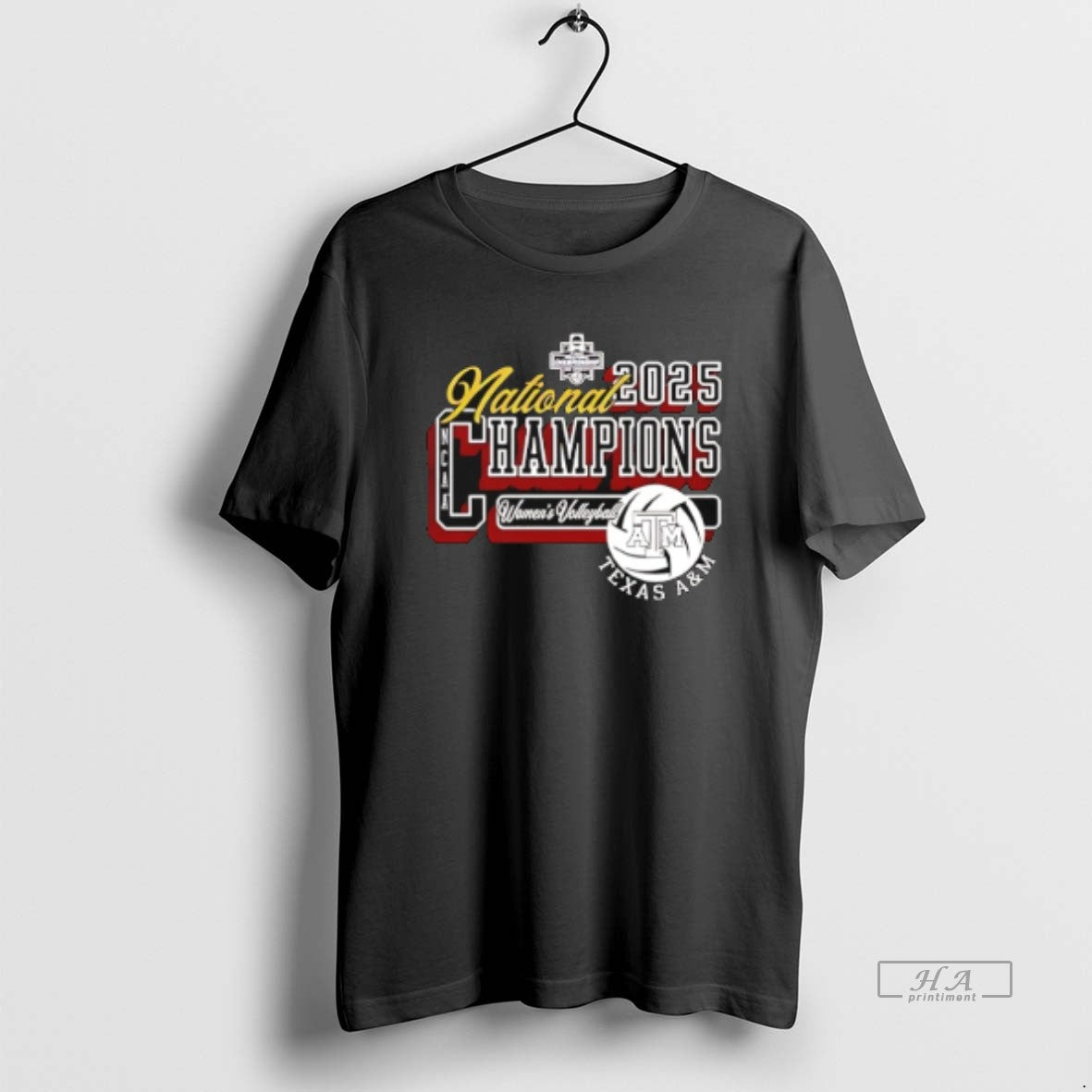 Official Texas Am Aggies Womens Volleyball 2025 National Champions Logo