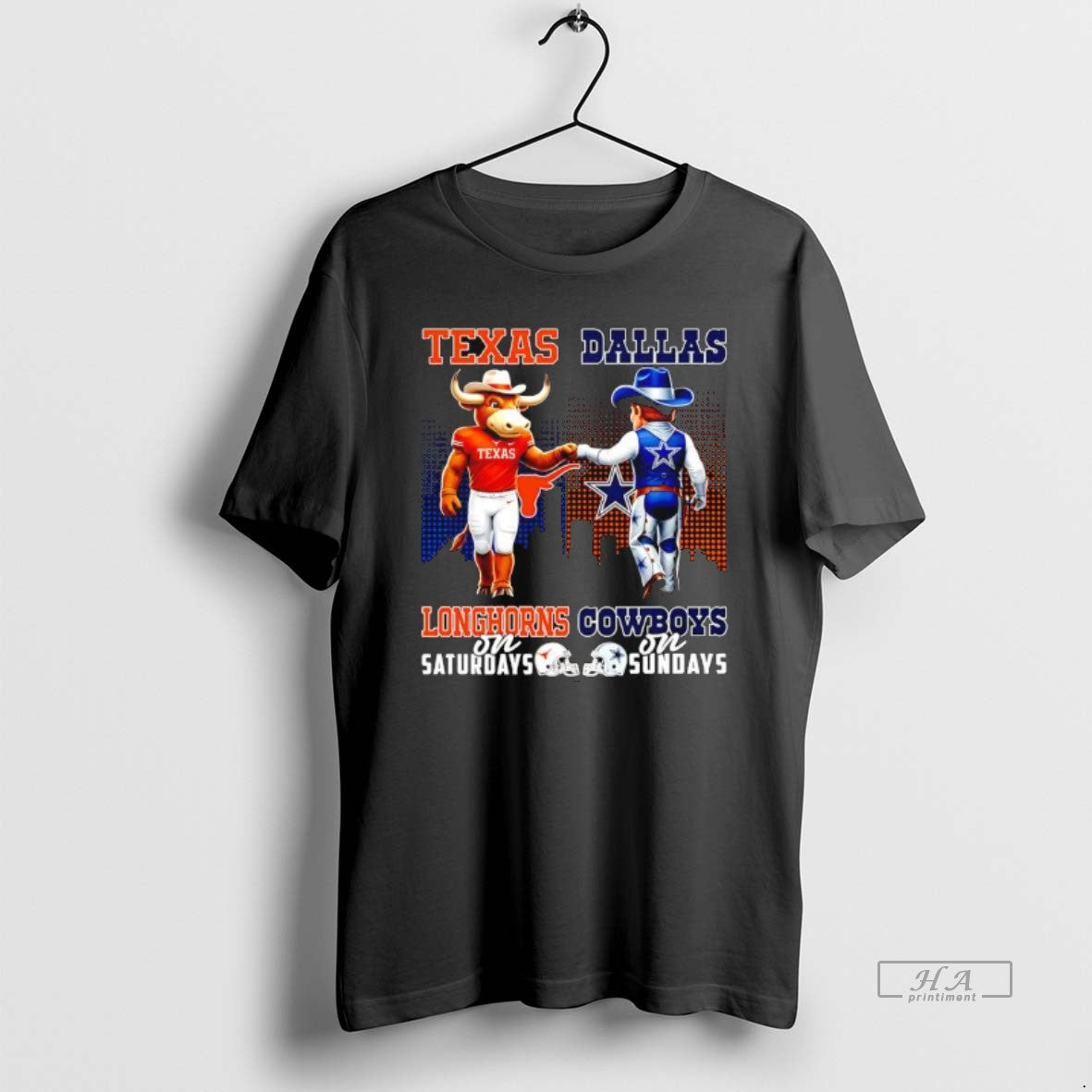 Official The Texas Longhorns On Saturdays And Dallas Cowboys On Sundays Mascots Logos