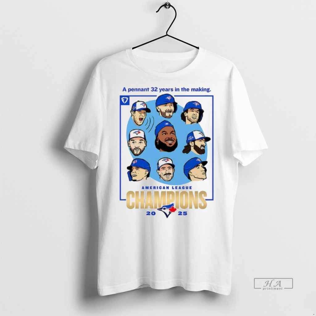 Official Toronto Blue Jays American League Championship Series Mlb 2025 Player Graphic Shirt