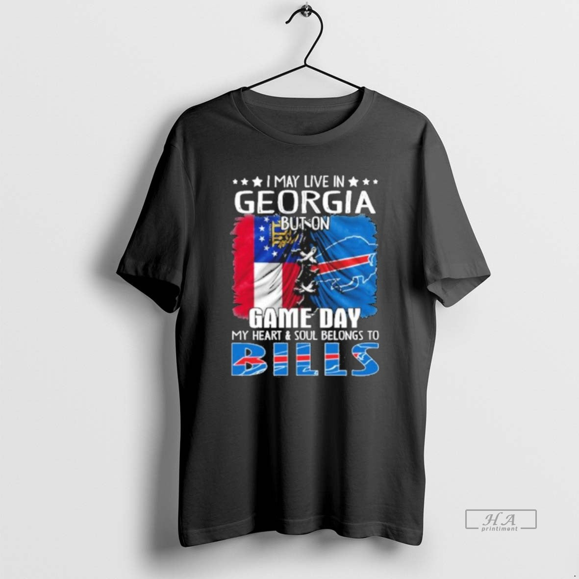 Official Trending Shirt I May Live In Georgia But On Gameday My Heart And Soul