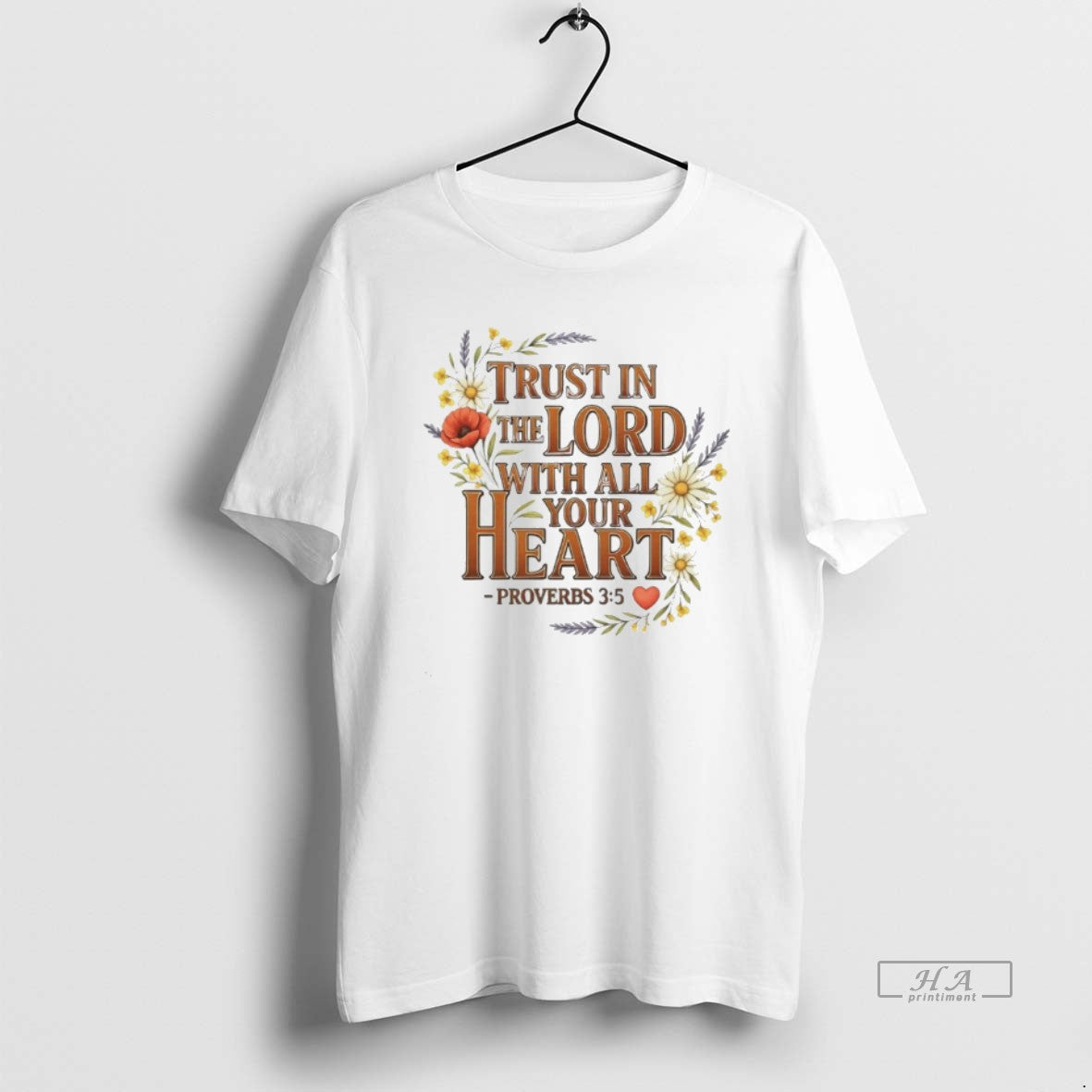 Official Trust In The Lord With All Your Heart Floral