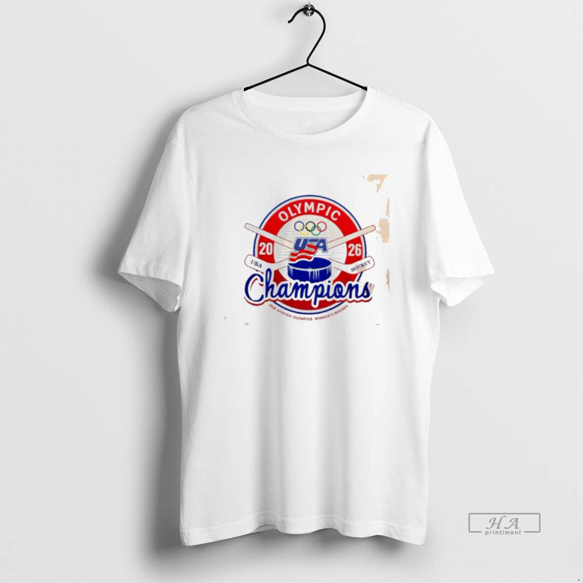 Official Usa Hockey 2026 Women Olympic Champions Tee