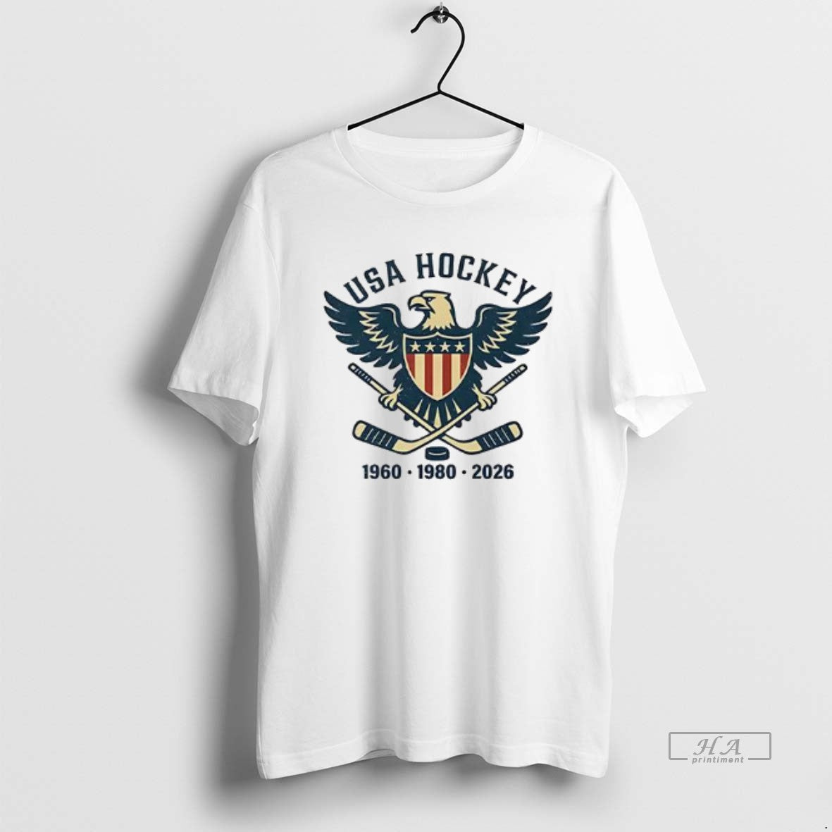 Official Usa Hockey 1960 1980 2026 Champions Eagle Logo