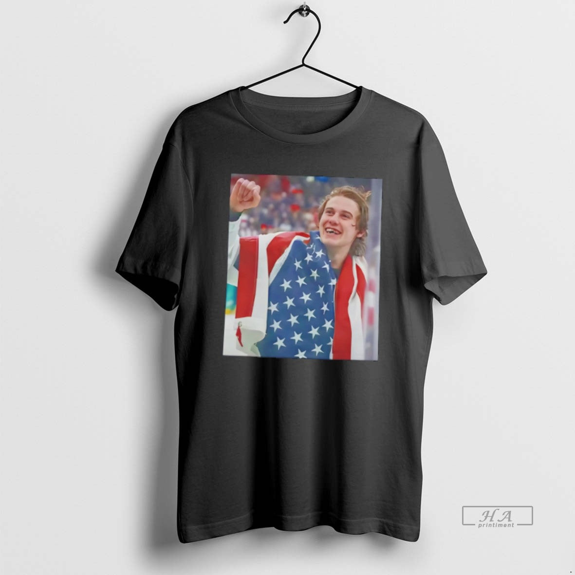 Official Usa Hockey Champions Jack Hughes 2026 Tee