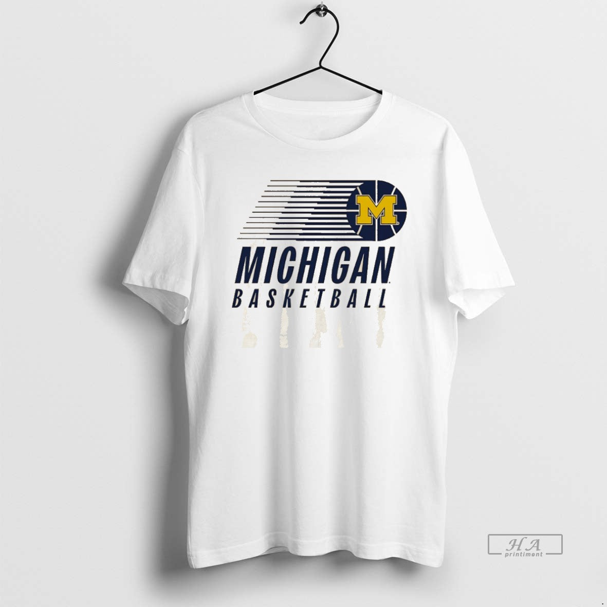 Official University Of Michigan Basketball Rolling Ball Logo