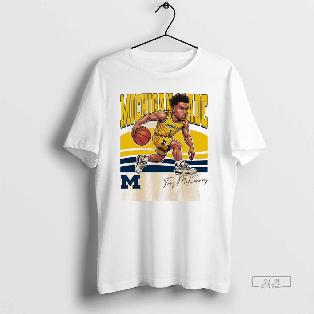 Official University Of Michigan Basketball Trey Mckenney Michigan Made