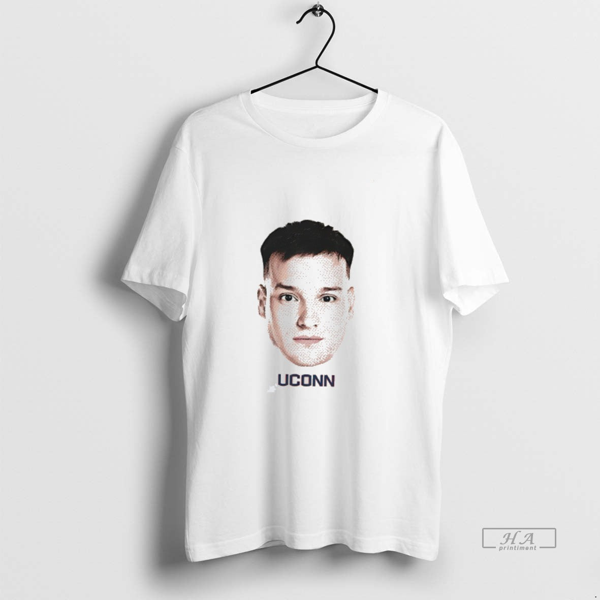 Official Uros Paunovic Uconn Huskies Big Head Tee